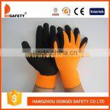 DDSAFETY Fluorescent Nylon With Black Latex Glove thumbnail-1