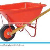 33" Heavy-Duty Rugged Red-Poly Child's Wheelbarrow thumbnail-1