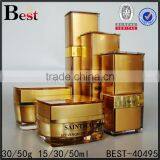 Unique Design Empty Fancy Square Triangle Shape Gold Lotion Acrylic Bottle 15ml 30ml 50ml Lotion Bottle thumbnail-5