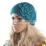 2014 Fahion Knit Flower Head Wrap Wholesale thumbnail-1