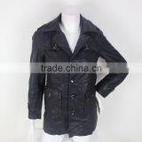 WOmen Leather Duster Coat thumbnail-1