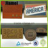 China Manufacturer Cheap Wholesale Jeans Brown Leather Patch thumbnail-2