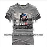 2017 New Mens Summer Leisure T Shirt, Fashion Slim Short Sleeve O Neck T Shirt Printing thumbnail-1