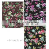 Fashion colorful flower Print Fabric as custom design