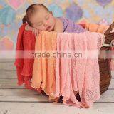 Wholesale Baby Photo Props Newborn Rayon Wraps Stretch Knit Wrap Blanket in Stock !!! thumbnail-1