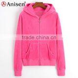 Oem Service Custom Women Hoodies Sports Suit Coat thumbnail-2
