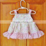 2017 New Arrival Floral Wholesale Children's Boutique Clothing of Baby Clothes Girl Smocked Dress Set thumbnail-5