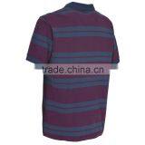 Men's Fashion High Quality Cotton Pique Stripe Polo Shirt thumbnail-2