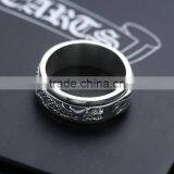 Fancy Chinese Dragon Design Cool Punk Style Brass / 925 Sterling Silver Men's Ring thumbnail-3