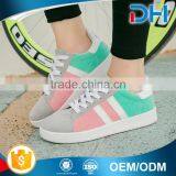 Women Round Head Color Block School Style Canvas Shoes thumbnail-3