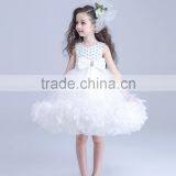 White Flower Girls Dress With Rhinestone Angel Dresses thumbnail-4