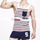 OEM Mens Classic Stripe Athletic Tank Tops