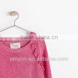 2014 Girl's Lovely Frills Knitted Pullover Sweater thumbnail-3