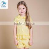 Fashion Puff Sleeve Girls Boutique Clothing Set Wholesale Children's Clothes thumbnail-1