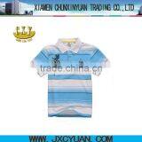 Blue and White Collar t Shirts for Boys Polo thumbnail-1