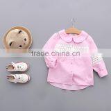 S33435W Girls Long Sleeve Shirt Baby Girls White Blouse Brand School Casual Shirts thumbnail-2