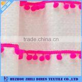 Hot Selling Wholesale 100% Polyester Showerproof Curtains With Dyeing Tassel thumbnail-3