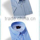 Wholesale Button Down Short Sleeve Check Casual Fishing Shirts thumbnail-3