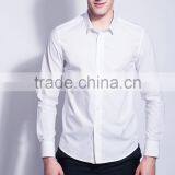 Man White Dress Long Sleeve Cotton Shirts thumbnail-1