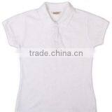 100% Pique Cotton Women Classic Solid Color Blank Polo T-shirts for Printing thumbnail-5