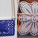 DIY Craft Butterfly Plastic Canvas Shapes for Purse/bag/needlepoint Projects/coasters//auto Cusions thumbnail-1