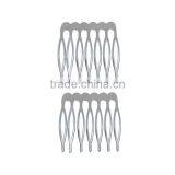 Iron Based Alloy Hair Clips Findings Rectangle Silver Tone 39mm x 37mm thumbnail-3