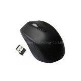 Black Matt Surface Computer 2.4G Wireless Mouse USB NANO Receiver