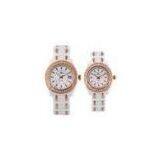 Lover Style Women / Men Ceramic Watches With Round Stones Surface, Sapphire Face thumbnail-1