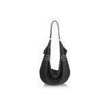 Gionar Handmade Black Hobo Leather Handbags With Decorative Tassels thumbnail-1