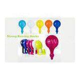 Home Decorative Strong Removable Wall Hooks for Bathroom , Red / Green / Blue thumbnail-1