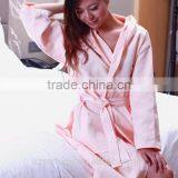 100% Cotton White Hotel Terry Towel Bathrobe With Personalized Logo thumbnail-2