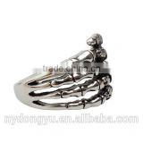 claw design titanium steel ring/creative skeleton claw men ring/men and women ring