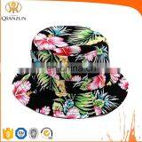 Blank Floral Cotton Bucket Hat Boonie Bucket Hats/caps thumbnail-1