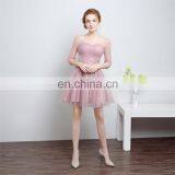HS1612 Knee Length Short Cheap Wedding Bridesmaid Dress 2016 Custom Made 100% Real Images thumbnail-2