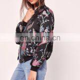 2016 New Style Premium Jacquard Bomber Jacket Women Fashion Jacket for Wholesale thumbnail-3
