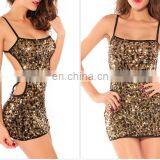Sexy Women Sequin Evening Dress,sequin Gold Dress thumbnail-1