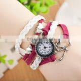 Hot Selling Watch Bracelet,european Popular Ladies Bracelet Charm Wrist Watch,vintage Retro Wrap Bracelet Watch