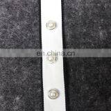 Black and White Handmade Ribbon With Pearl Rivet in 2.6cm thumbnail-3