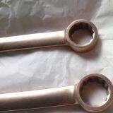 Beryllium Copper or Aluminum Bronze Non Sparking Flat Handle Double Ring Wrench Spanner thumbnail-3