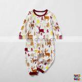 New Fashion Sister Brother Match Tops Santa Outfits Sets my Christmas Romper Deer Santa Outfits Kids Xmas Dresses thumbnail-3