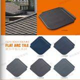 High Quality Flat Roof Tiles Plain Rhombic Tile Black Coffee Brown Color thumbnail-1