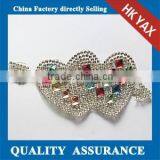 T0912 High Quality Transfer Stone Patches,heat Transfer Rhinestone Patches Cheap,iron on Crystal Stone Patch Heart Shaped thumbnail-2