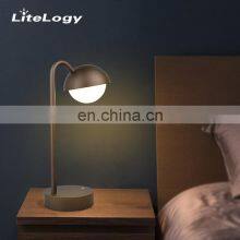 Modern Home Decor Hotel Lighting and Circuitry Design American Style CE Iron Bed Side Table Lamp thumbnail-1