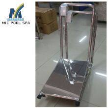 Swimming Pool 304 Stainless Steel Cleaning Machine Trolley Cart Hand Trolley Small Cart thumbnail-4
