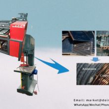 Small scale stripping type radiator recycling machine