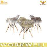 WorkWell Plastic Chair With Wood Legs Stackable Plastic Chair Outdoor Plastic Chair KW-P21 Quality Choice