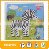 BSCI and NBC Universal audit report wooden puzzle toy factory production 9 psc simple sticker printing plain Horse wooden jigsaw                        
                                                                                Supplier's Choice