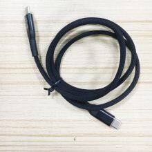 Nylon Braided USB-C to USB-C 3A Fast Charging Cable Type C Charger for Apple Macbook Huawei P40 thumbnail-3