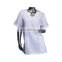 Hot Sale v Neck Design Men Women Hospital Uniform Medical Disposable Scrub Suit for Doctors and Nurses thumbnail-4
