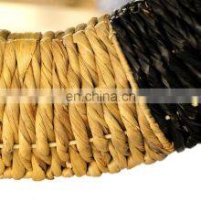 Best Price Black Natural WOven Water Hyacinth Mirror Round Wall Decoration High Quality WHolesale Made in Vietnam thumbnail-3